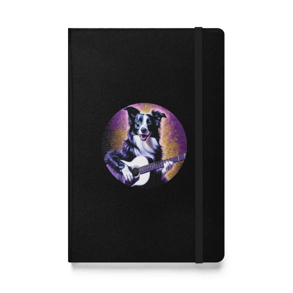 PugMug Custom Border Collie Hardcover Bound Notebook