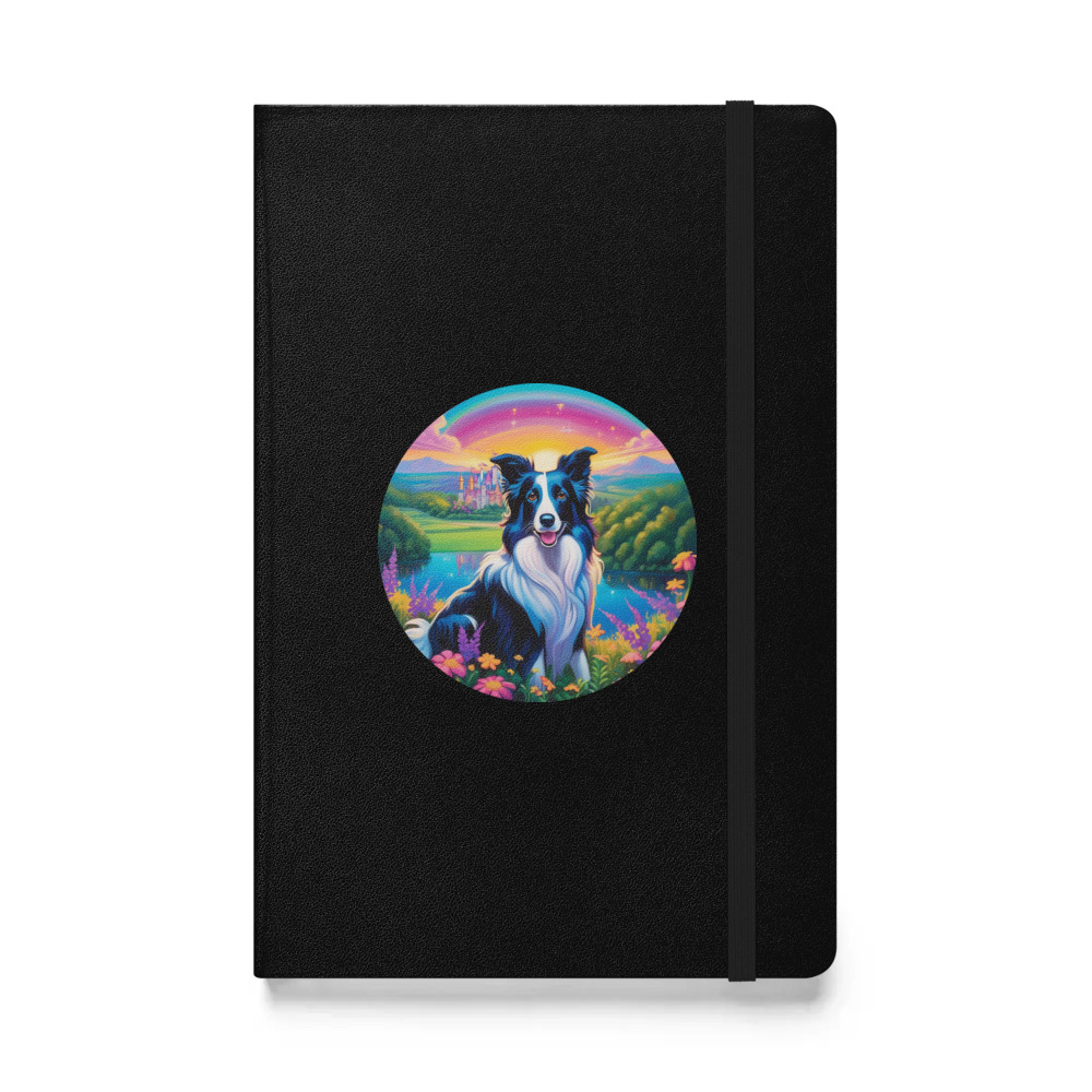 PugMug Custom Border Collie Hardcover Bound Notebook