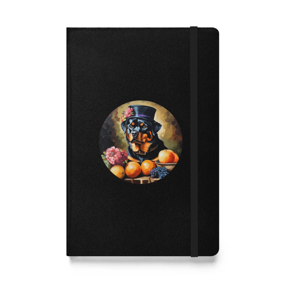 PugMug Custom Rottweiler Hardcover Bound Notebook