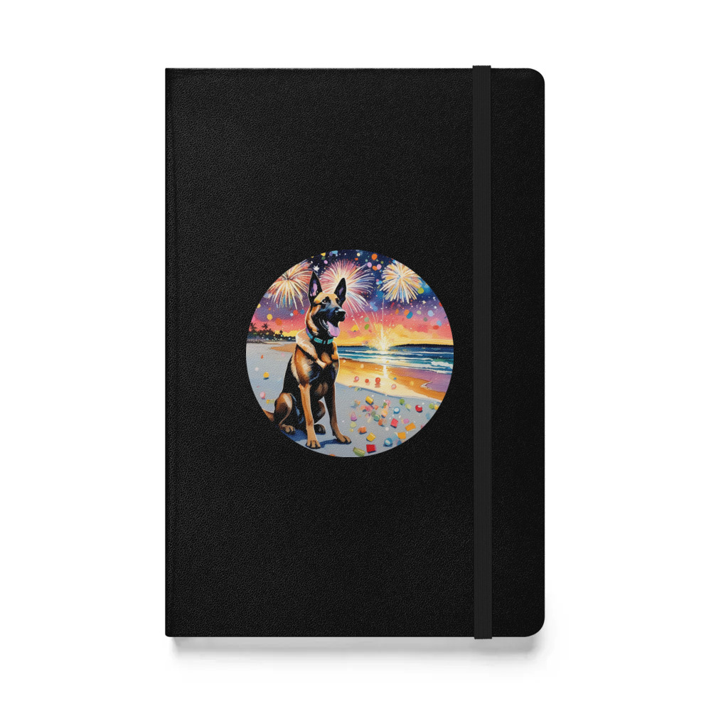 PugMug Custom Belgian Malinois Hardcover Bound Notebook