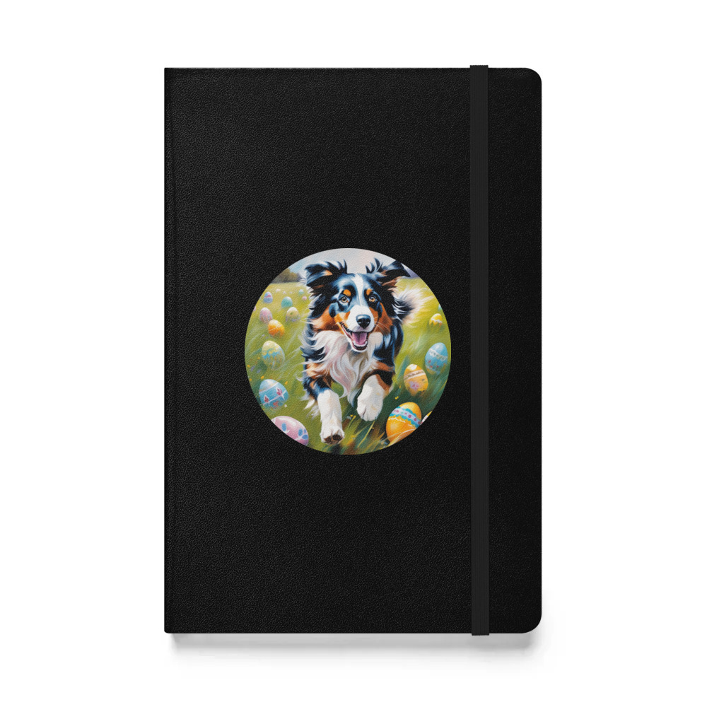PugMug Custom Australian Shepherd Dog Hardcover Bound Notebook