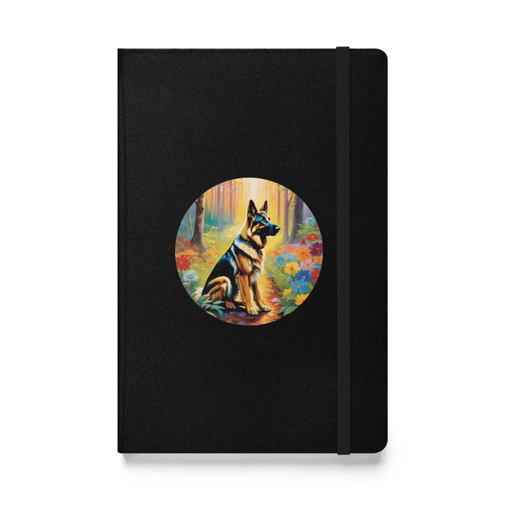 PugMug Custom German Shepherd Dog Hardcover Bound Notebook