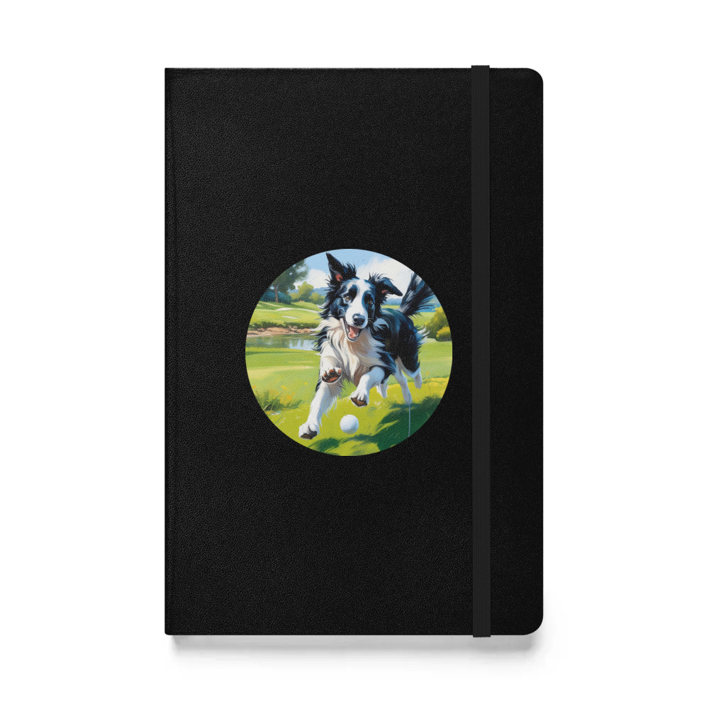 PugMug Custom Border Collie Hardcover Bound Notebook