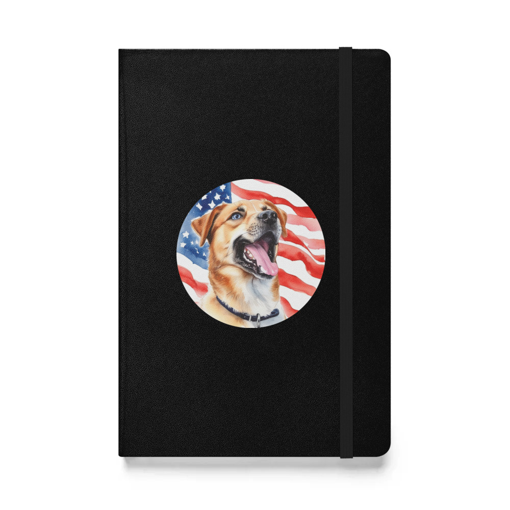 PugMug Custom Blue Hardcover Bound Notebook
