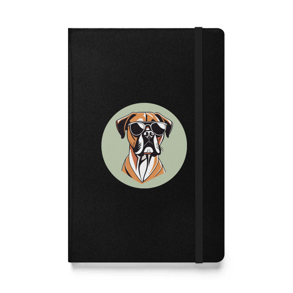 PugMug Custom Boxer Dog Hardcover Bound Notebook