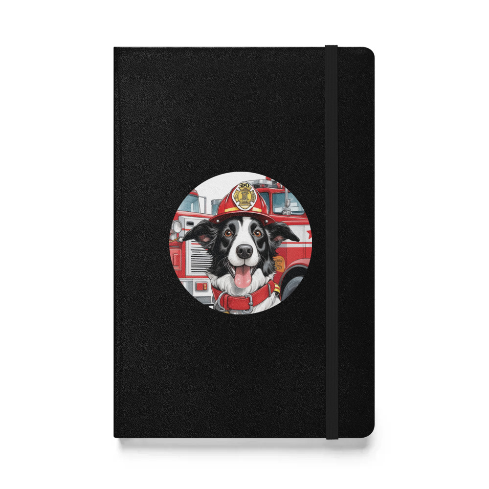 PugMug Custom Border Collie Hardcover Bound Notebook