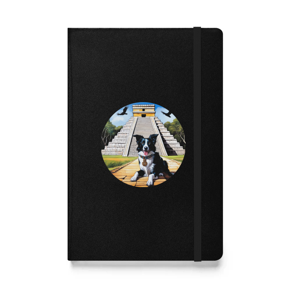 PugMug Custom Border Collie Hardcover Bound Notebook
