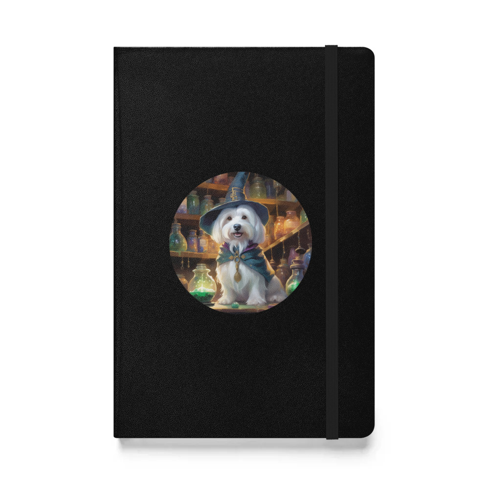 PugMug Custom White Havanese Dog Hardcover Bound Notebook