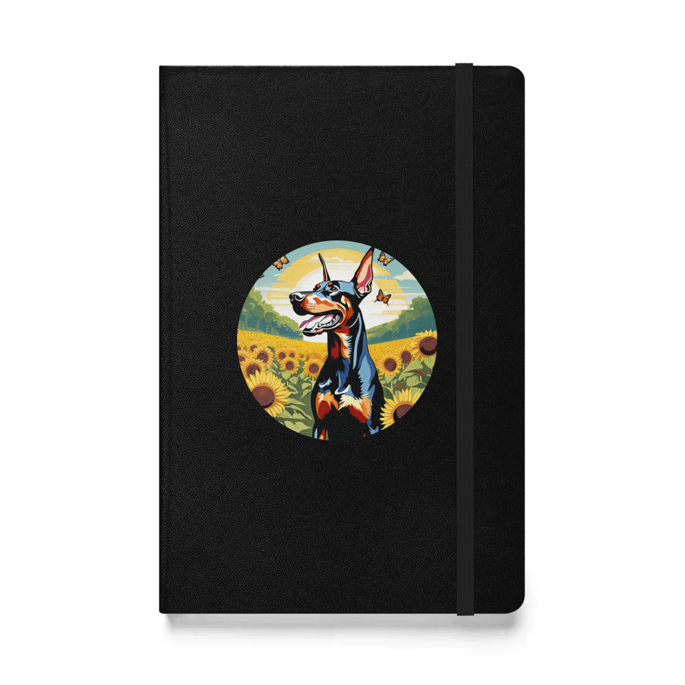 PugMug Custom Doberman Pinscher Hardcover Bound Notebook
