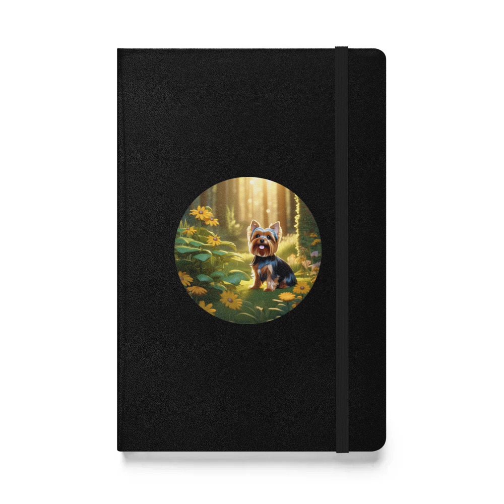 PugMug Custom Yorkshire Terrier Hardcover Bound Notebook