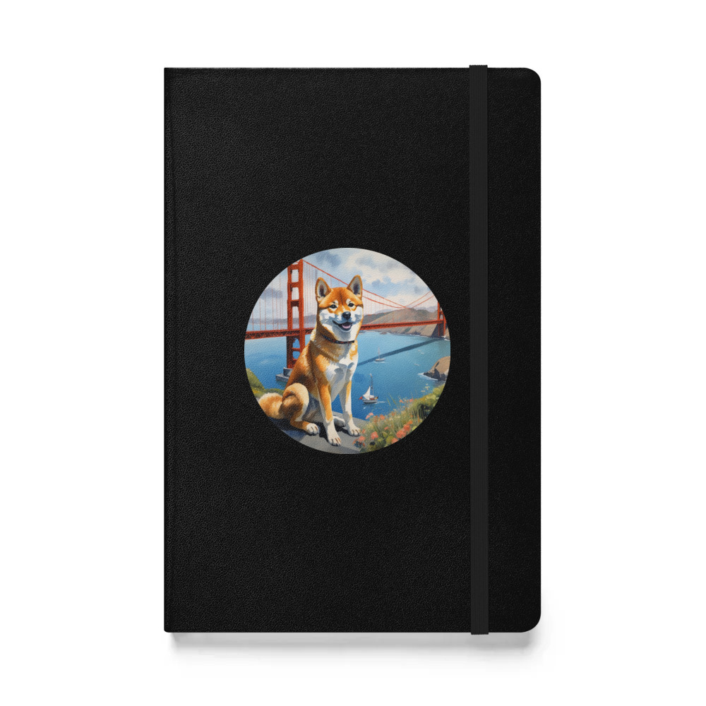 PugMug Custom Shiba Inu Hardcover Bound Notebook