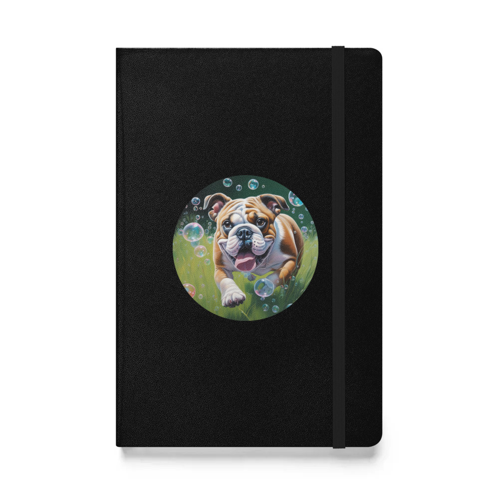 PugMug Custom Bulldog Hardcover Bound Notebook