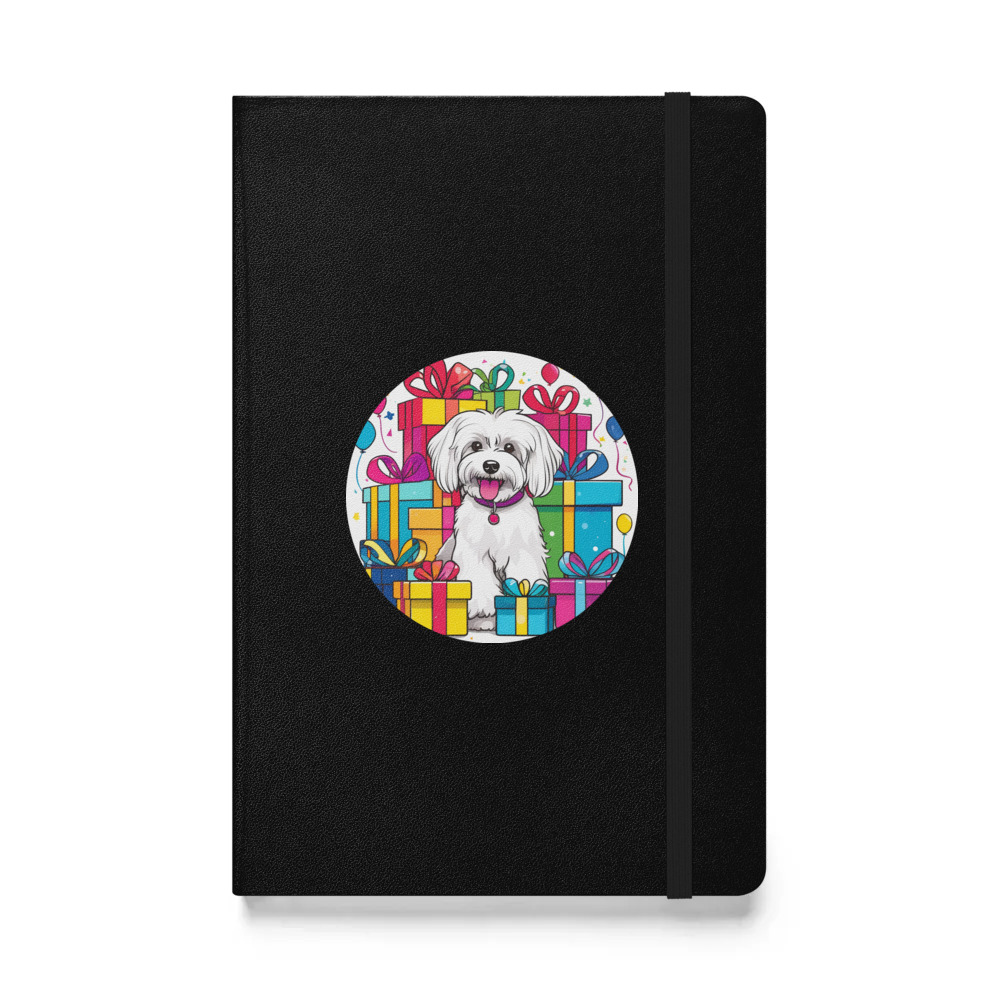 PugMug Custom White Havanese Dog Hardcover Bound Notebook