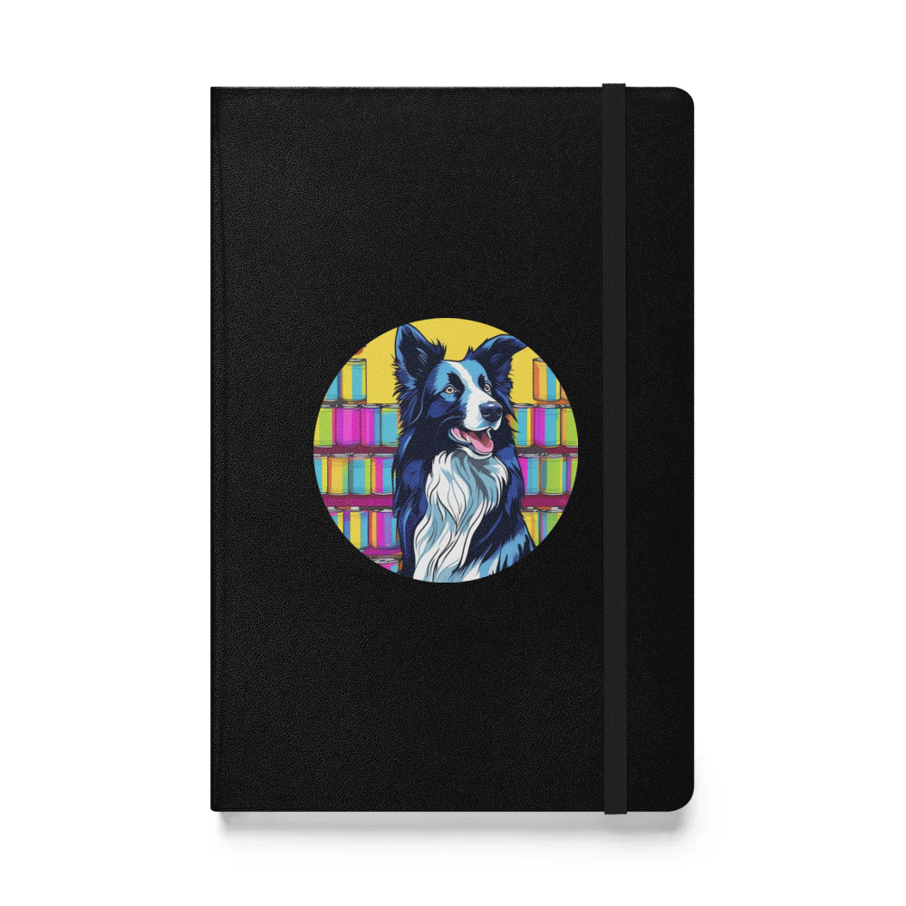 PugMug Custom Border Collie Hardcover Bound Notebook