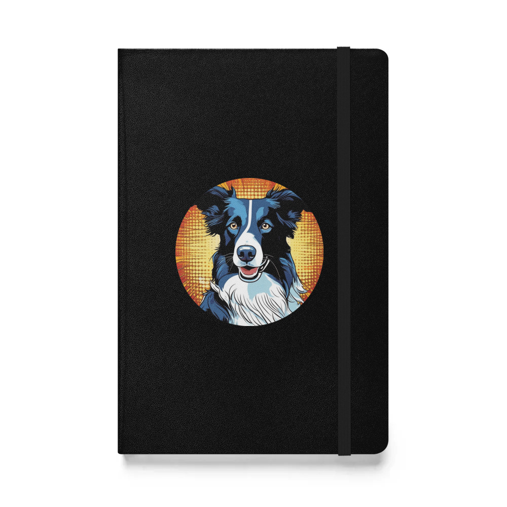 PugMug Custom Border Collie Hardcover Bound Notebook