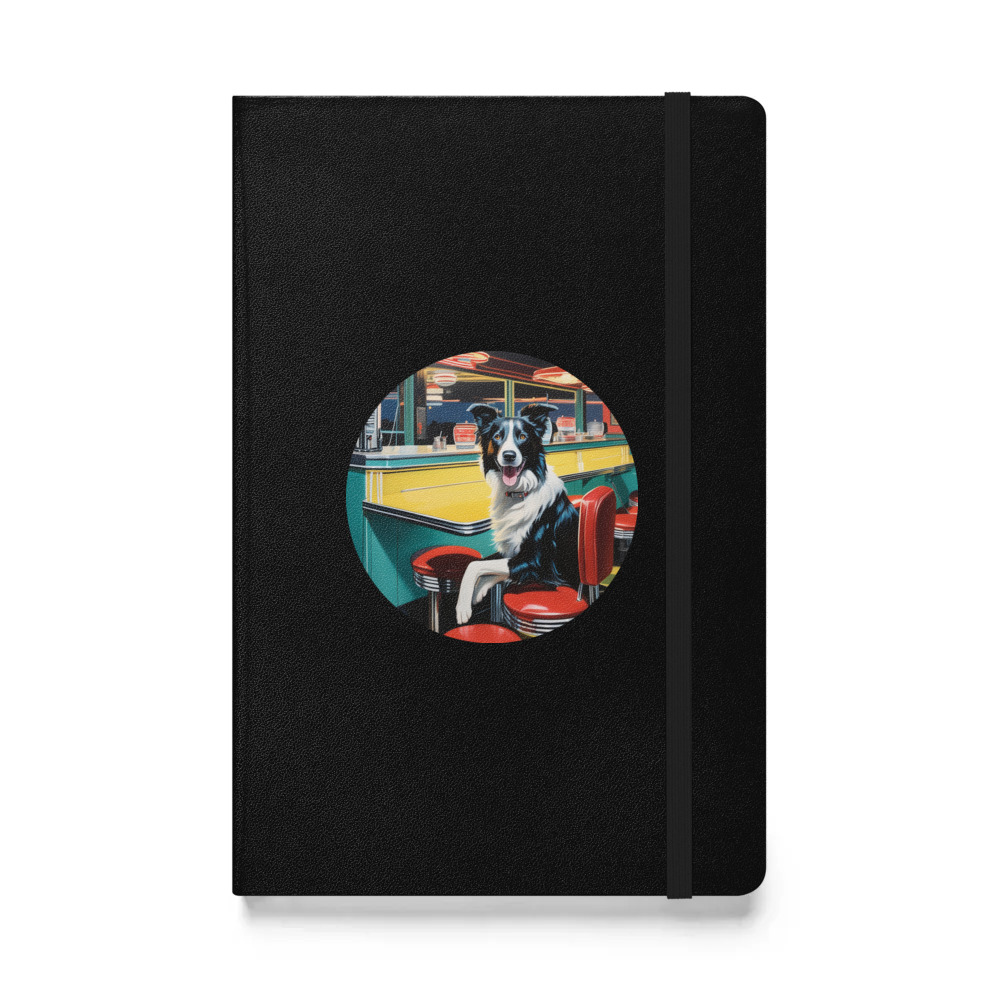PugMug Custom Border Collie Hardcover Bound Notebook