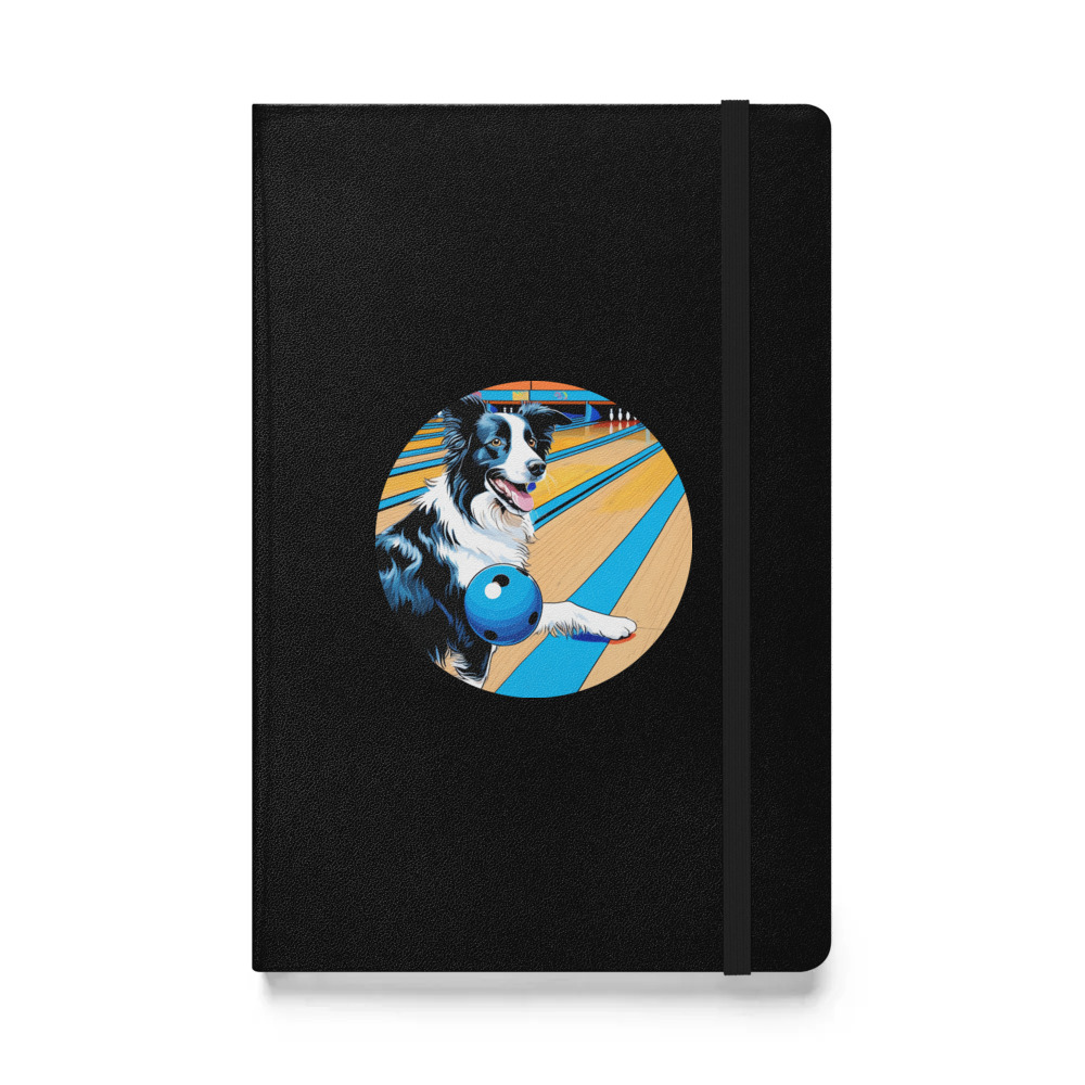 PugMug Custom Border Collie Hardcover Bound Notebook