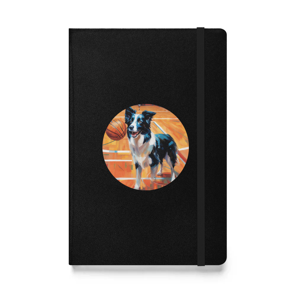 PugMug Custom Border Collie Hardcover Bound Notebook