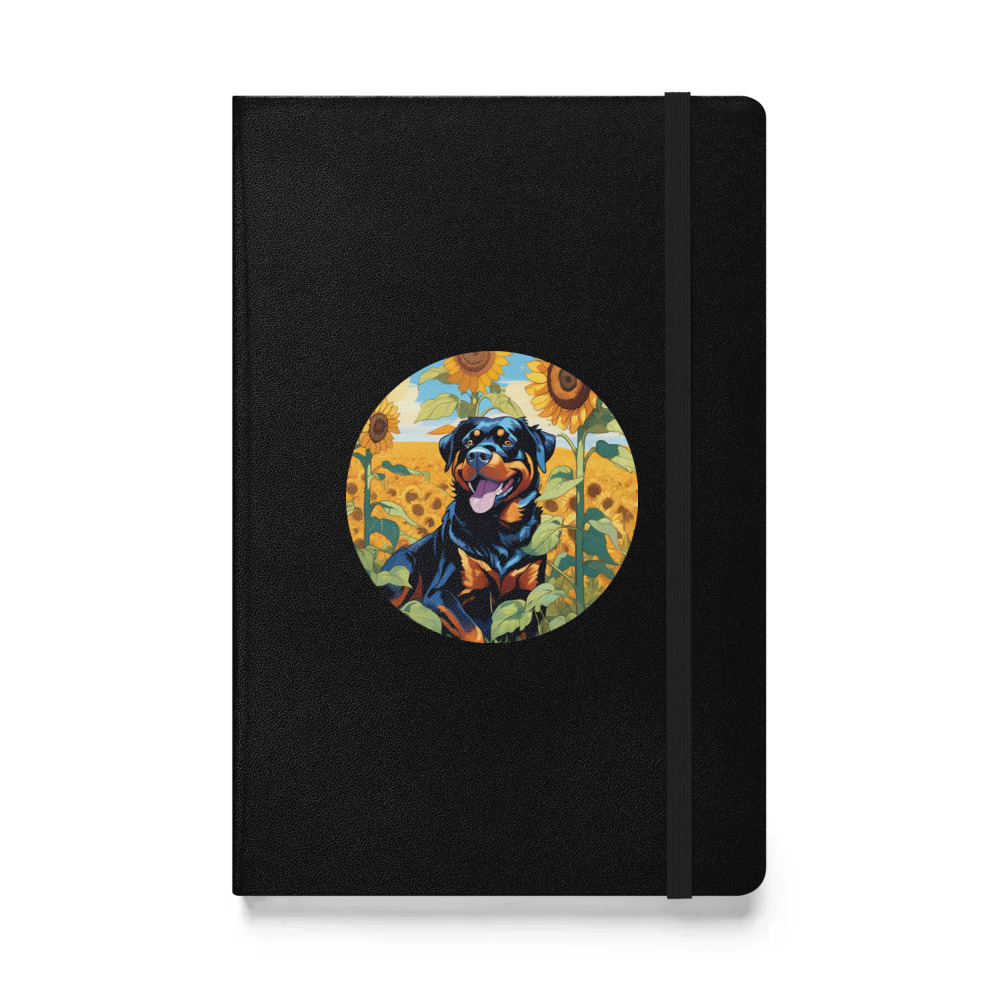 PugMug Custom Rottweiler Hardcover Bound Notebook