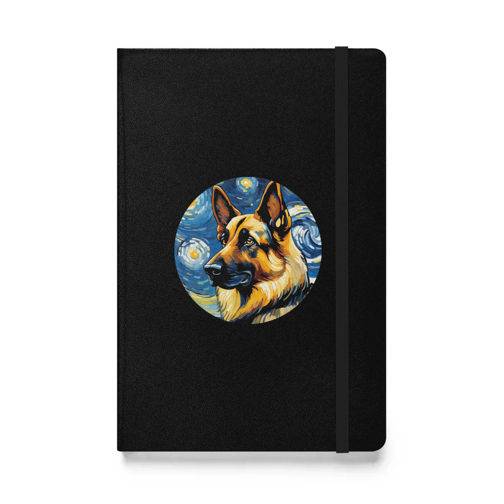 PugMug Custom German Shepherd Dog Hardcover Bound Notebook