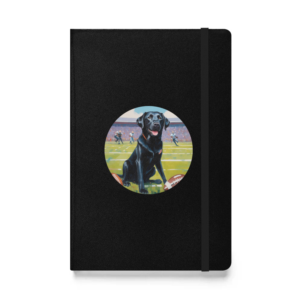 PugMug Custom Black Labrador Retriever Hardcover Bound Notebook