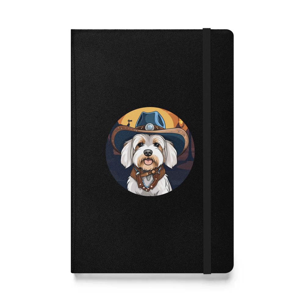 PugMug Custom White Havanese Dog Hardcover Bound Notebook