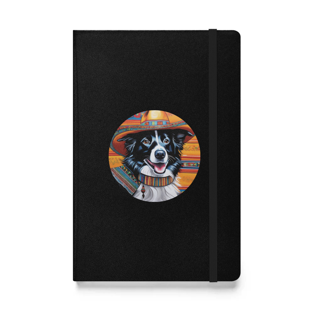 PugMug Custom Border Collie Hardcover Bound Notebook