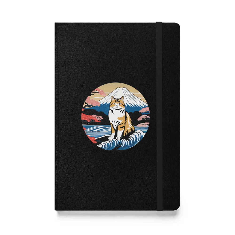 PugMug Custom Tabby Persian Cat Hardcover Bound Notebook