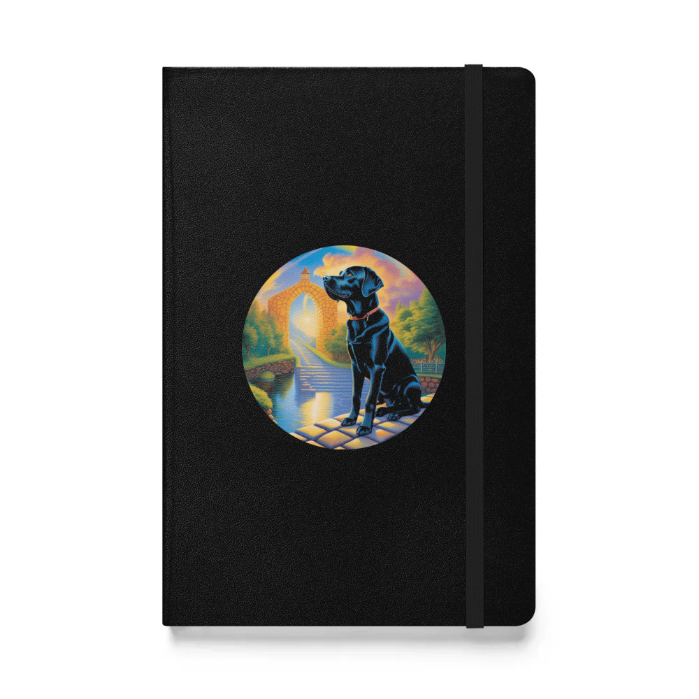 PugMug Custom Black Labrador Retriever Hardcover Bound Notebook