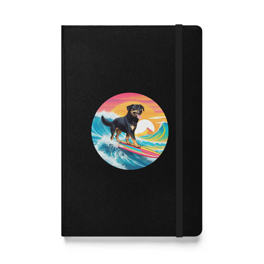 PugMug Custom Blue Hardcover Bound Notebook
