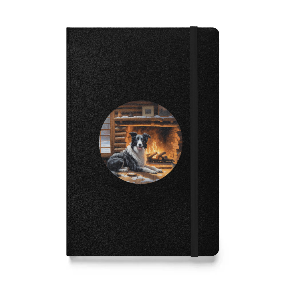 PugMug Custom Border Collie Hardcover Bound Notebook