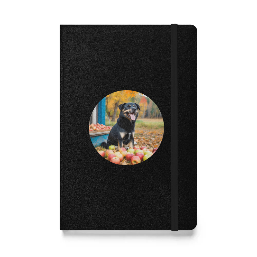 PugMug Custom Blue Hardcover Bound Notebook
