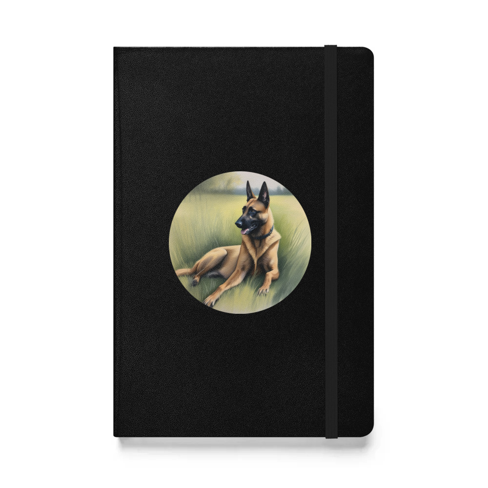 PugMug Custom Belgian Malinois Hardcover Bound Notebook