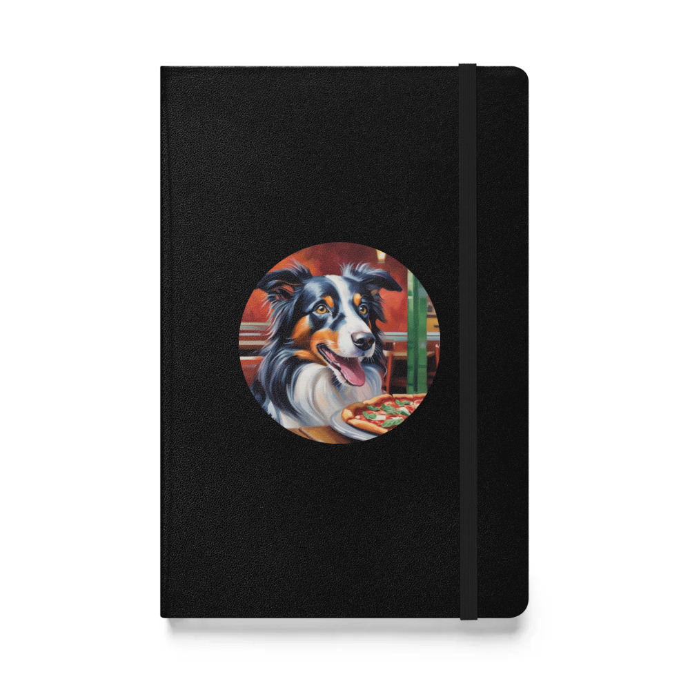 PugMug Custom Border Collie Hardcover Bound Notebook