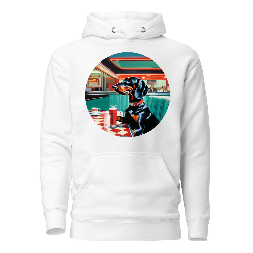 PugMug Custom Black Dachshund Hoodie