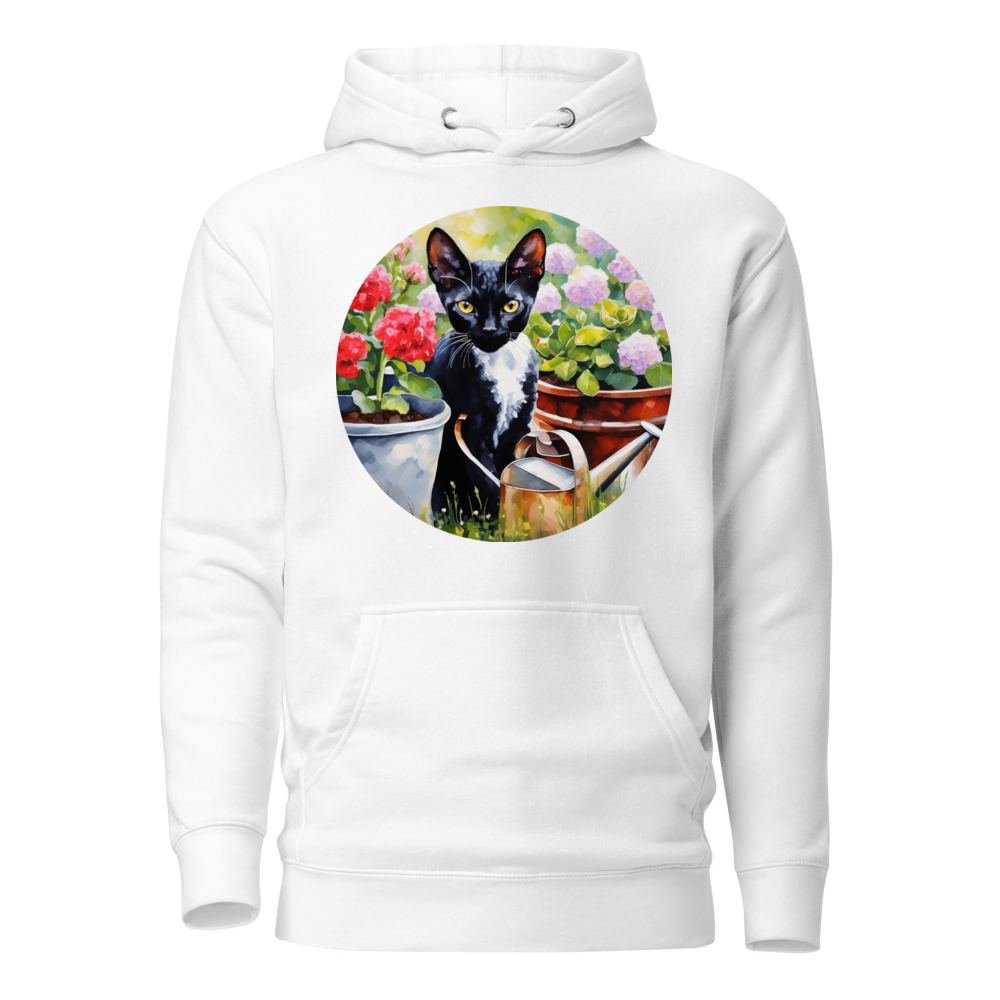 PugMug Custom Black Devon Rex Cat Hoodie