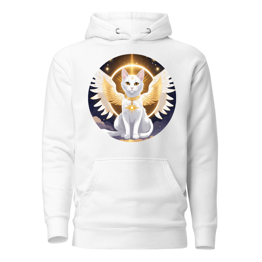 PugMug Custom White Companion Cat Hoodie