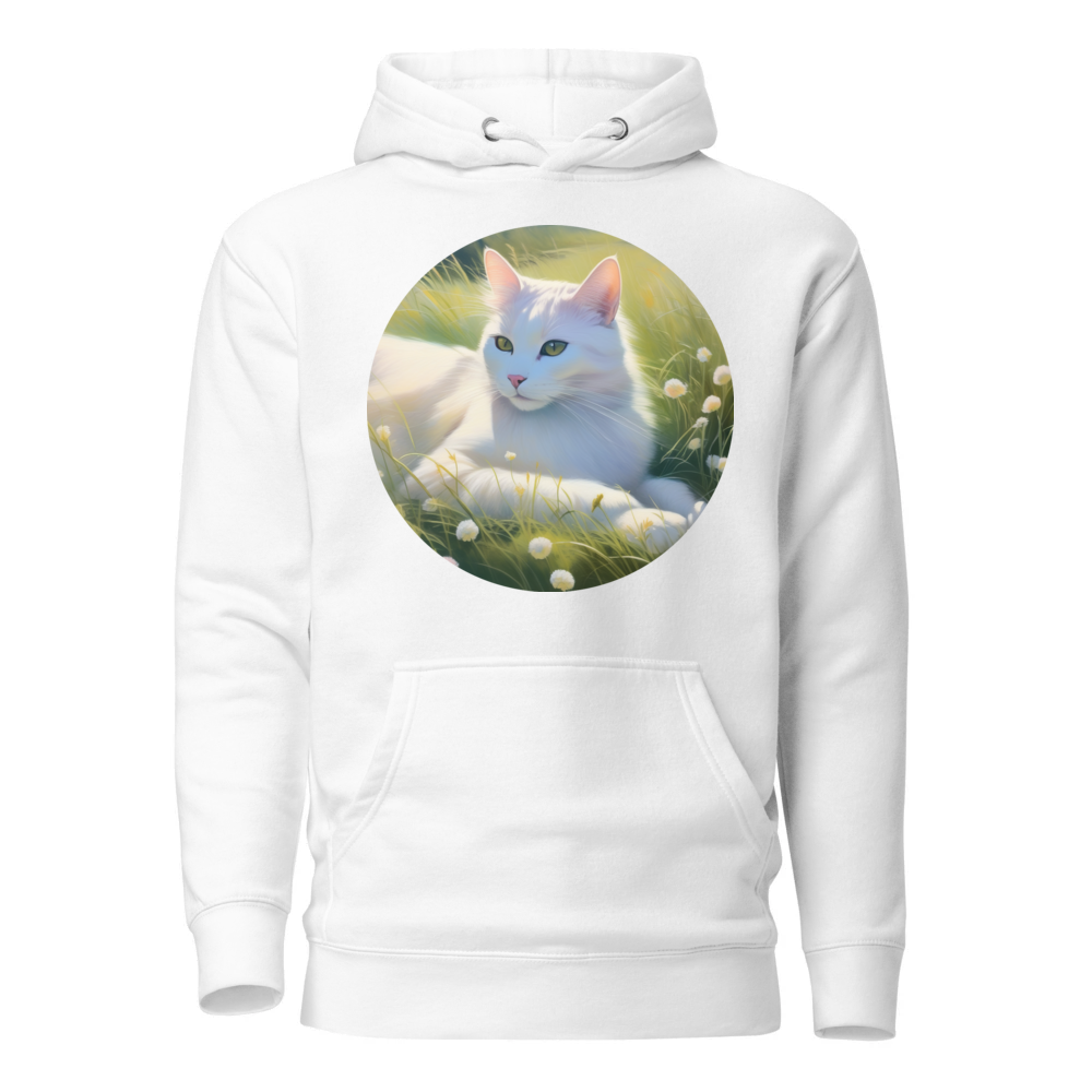 PugMug Custom White Companion Cat Hoodie