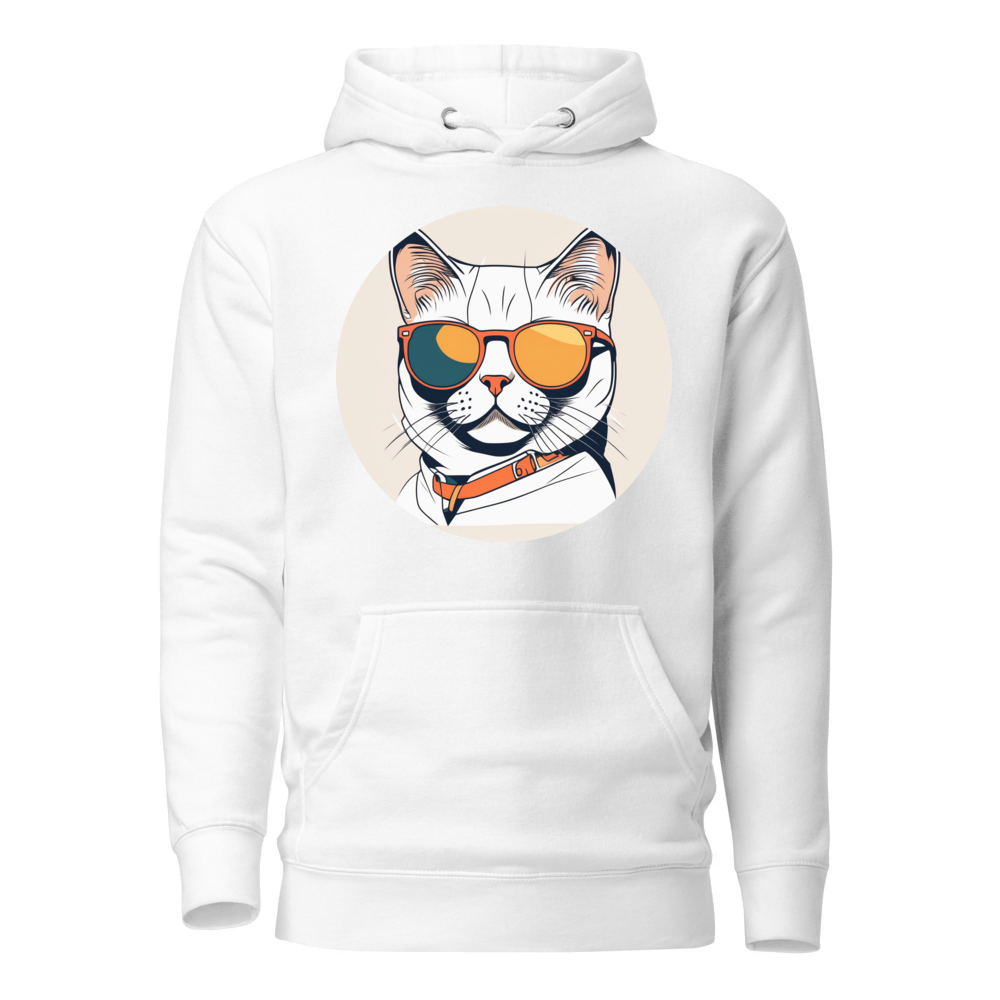 PugMug Custom White British Shorthair Cat Hoodie
