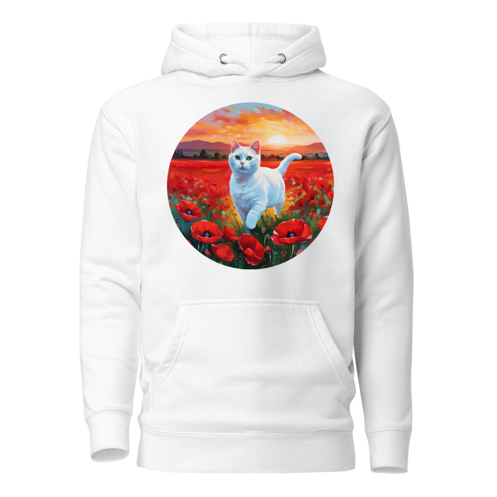 PugMug Custom White Companion Cat Hoodie