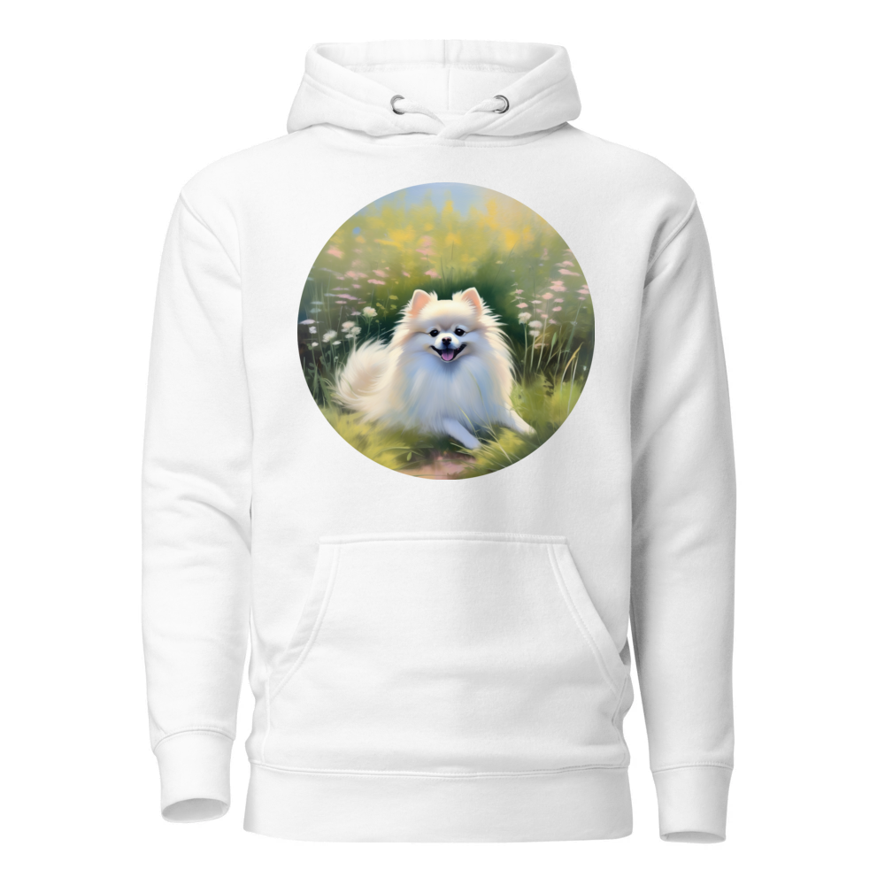 PugMug Custom White Pomeranian Hoodie