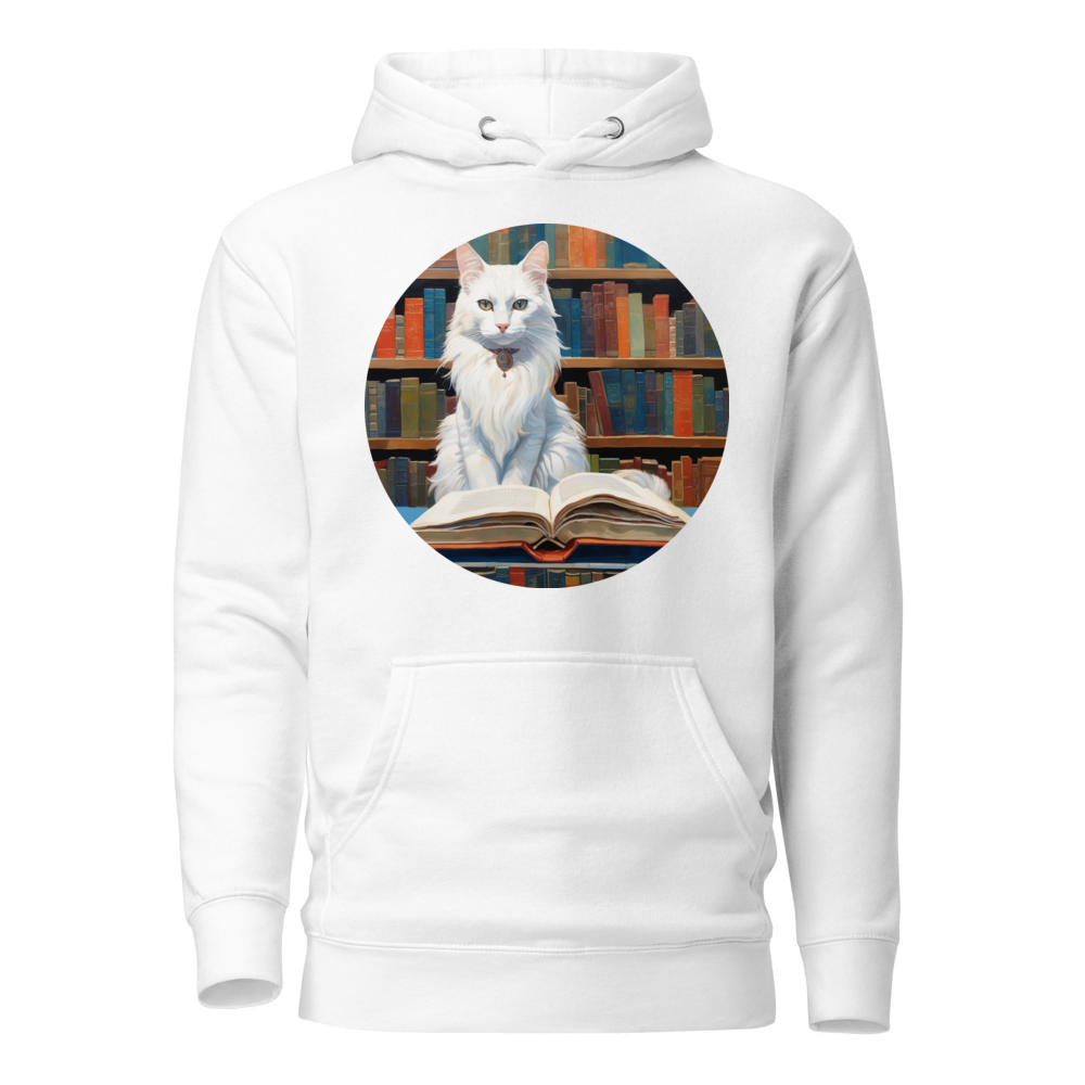 PugMug Custom White Companion Cat Hoodie