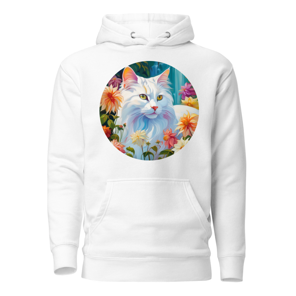 PugMug Custom White Companion Cat Hoodie
