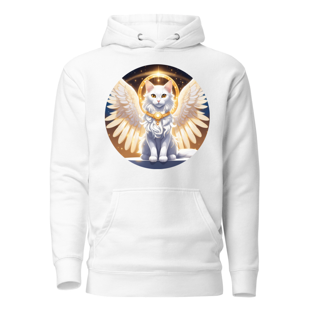 PugMug Custom White Companion Cat Hoodie