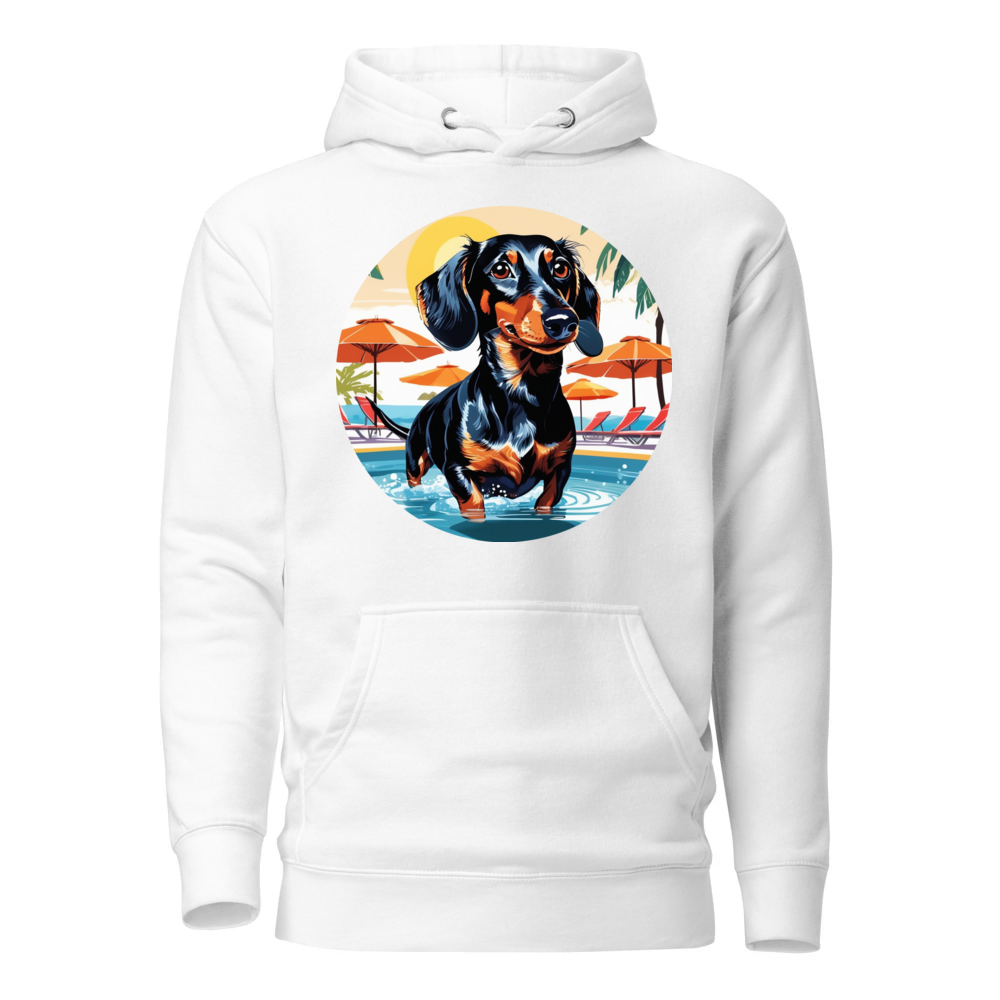 PugMug Custom Black Dachshund Hoodie
