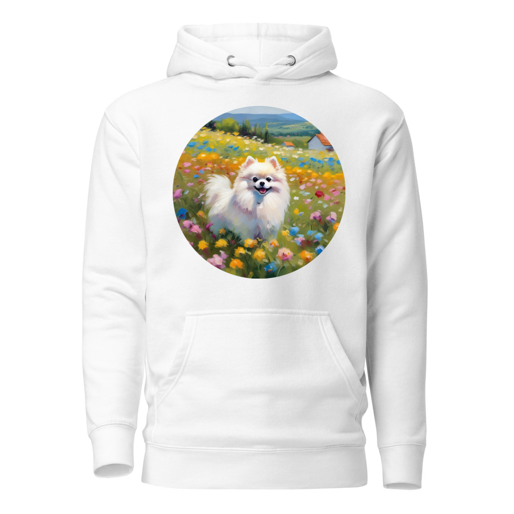 PugMug Custom White Pomeranian Hoodie