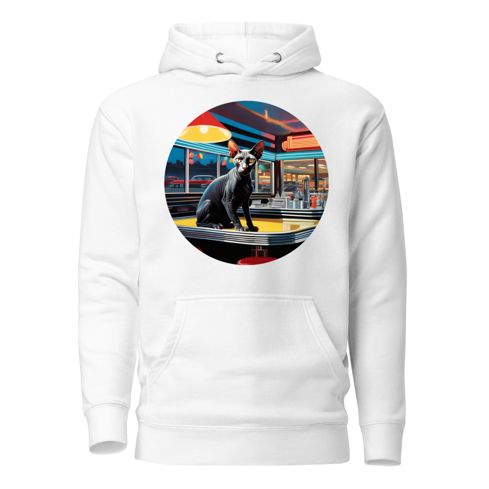 PugMug Custom Black Sphynx Cat Hoodie