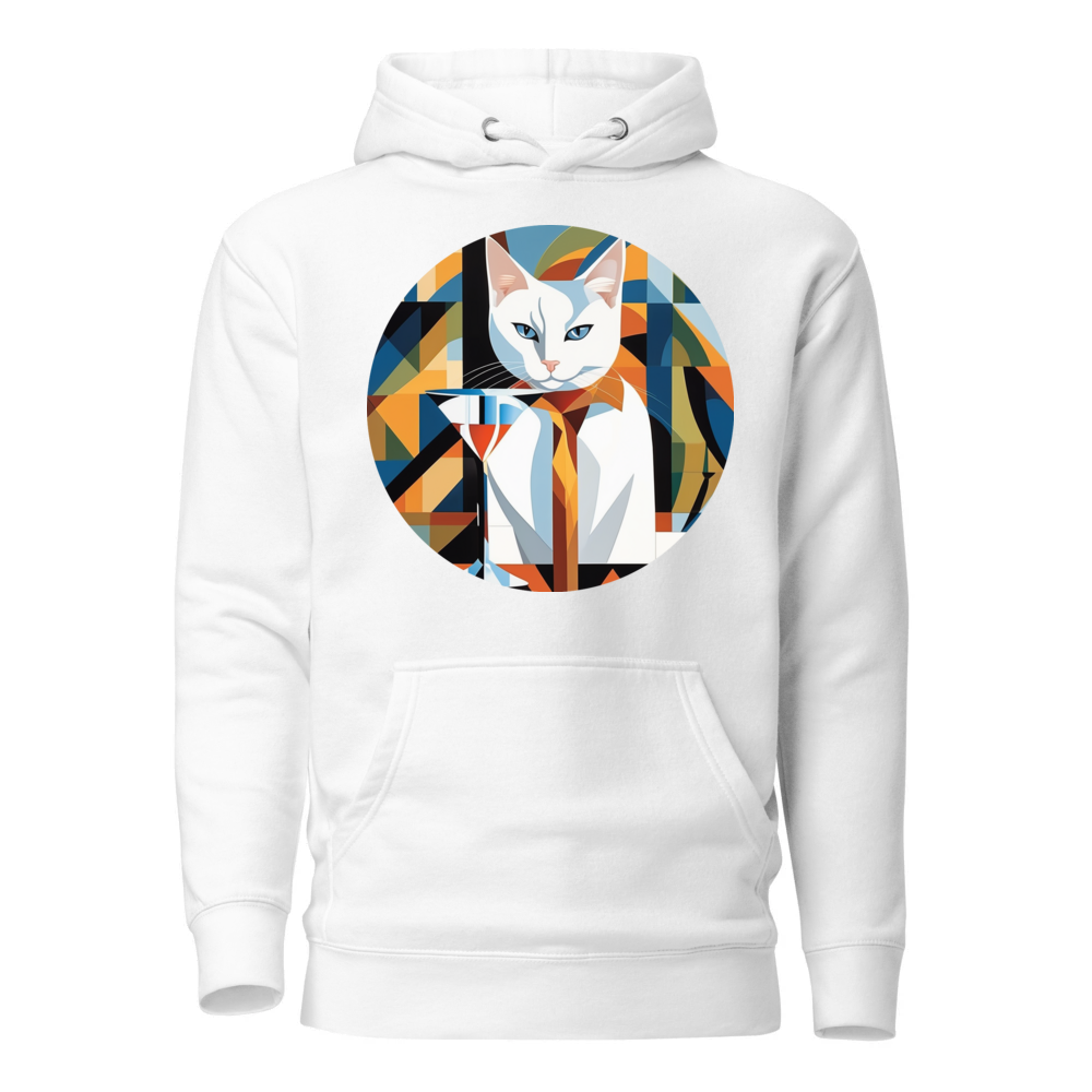 PugMug Custom White Companion Cat Hoodie