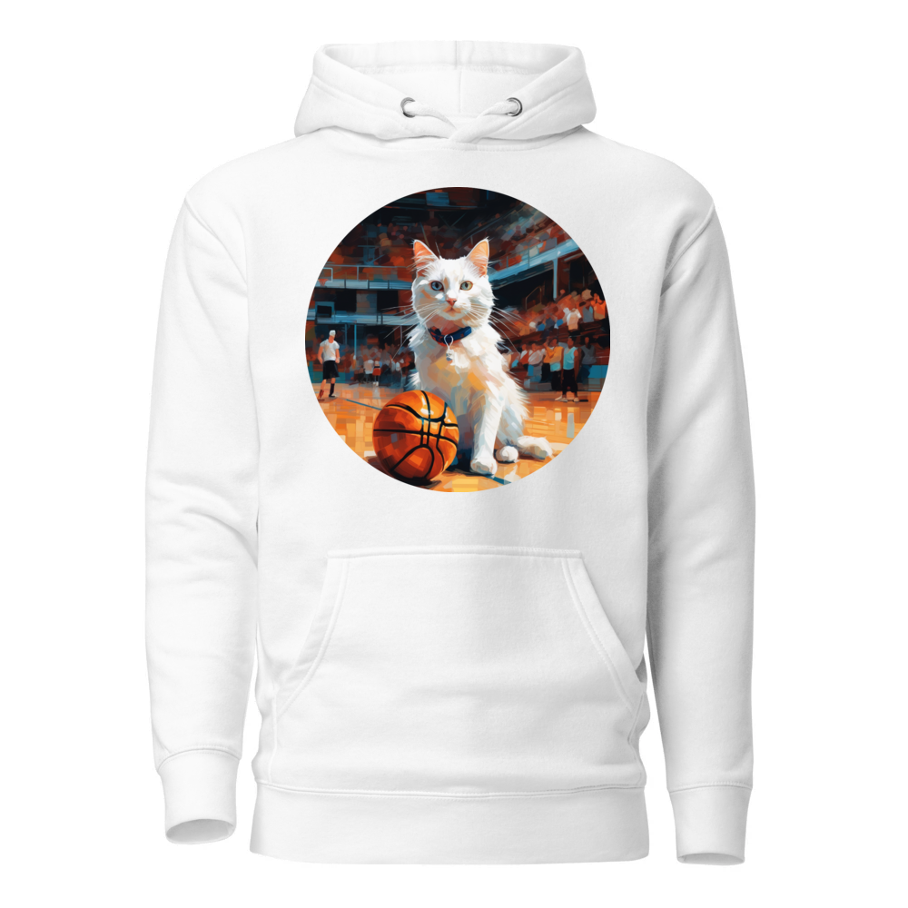 PugMug Custom White Companion Cat Hoodie