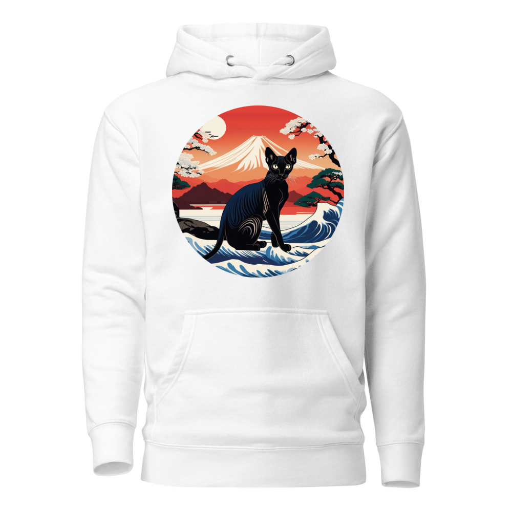 PugMug Custom Black Sphynx Cat Hoodie